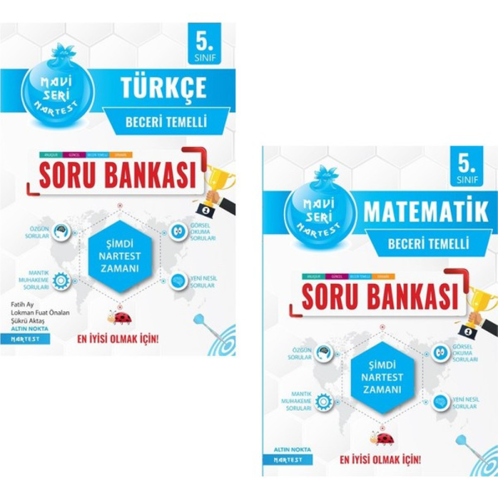 Nartest 5. Sınıf Türkçe ve Matematik Soru Bankası Tüm Dersler Fiyatı