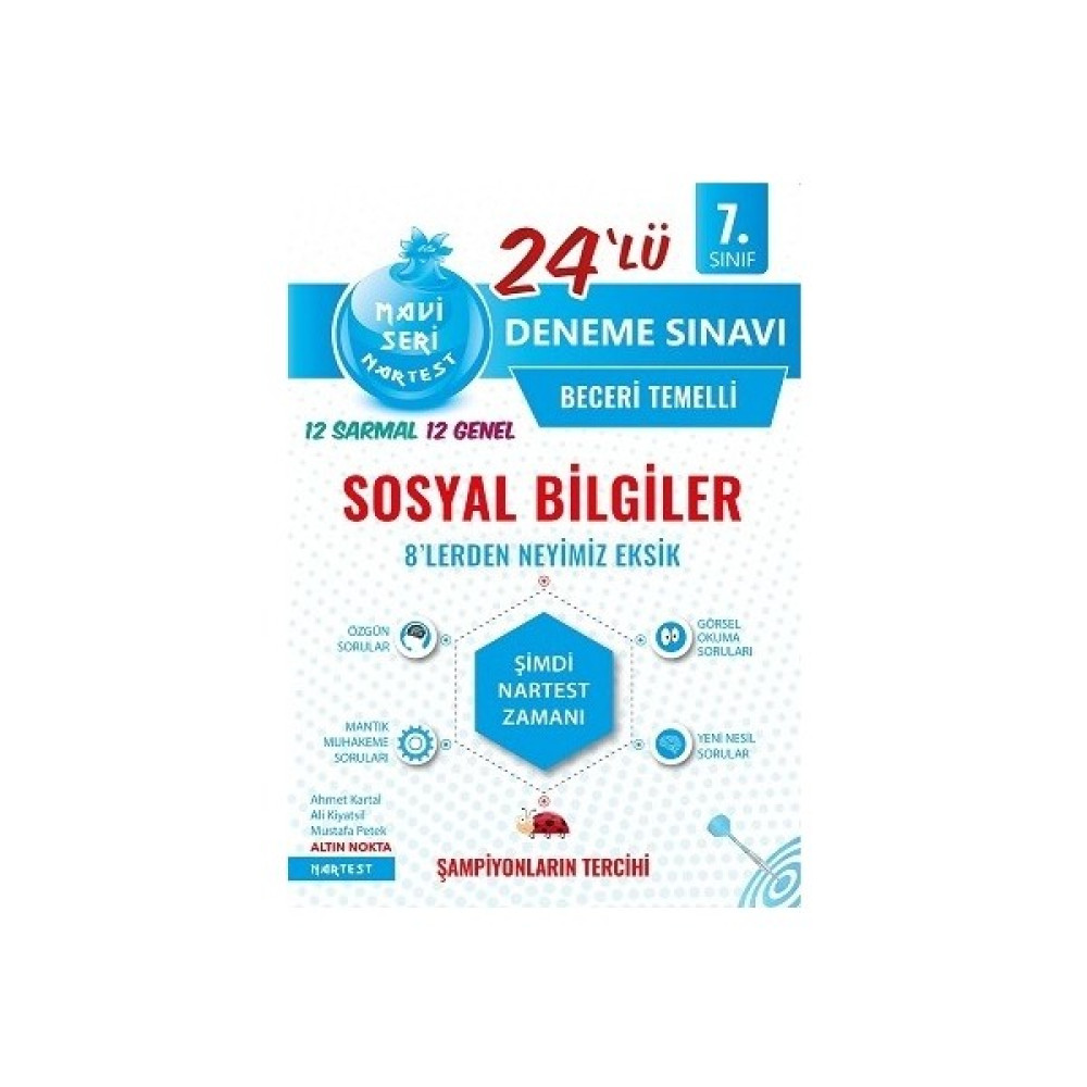 Nartest 7. Sınıf Nar Tanesi Sosyal Bilgiler Beceri Temelli 24'Lü Deneme Sınavı Sosyal Bilgiler Fiyatı