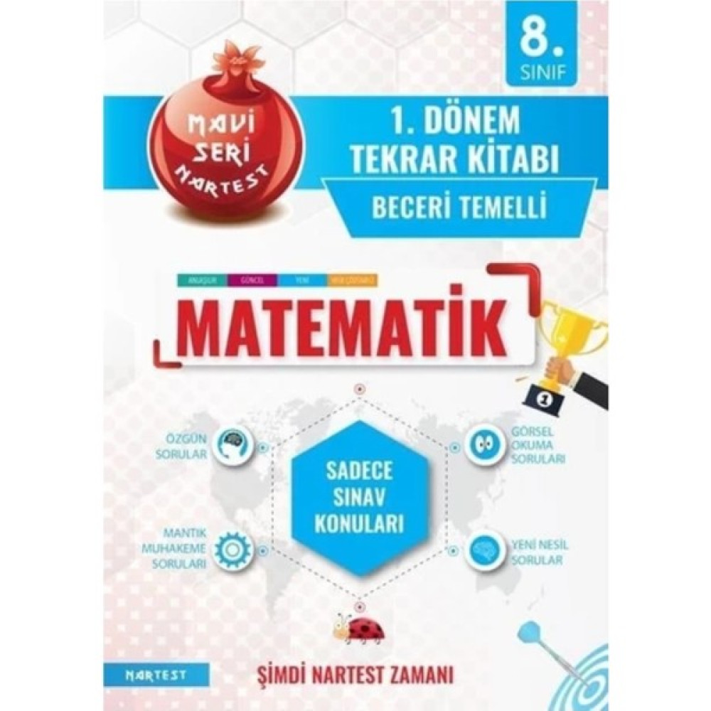 Nartest 8. Sınıf Matematik 1. Dönem Tekrar Kitabı Tüm Dersler Fiyatı