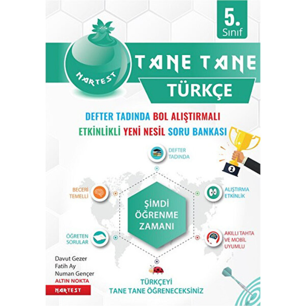 Nartest Yayınevi 5. Sınıf Yeşil Defter Tadında Türkçe Tane Tane Türkçe Fiyatı