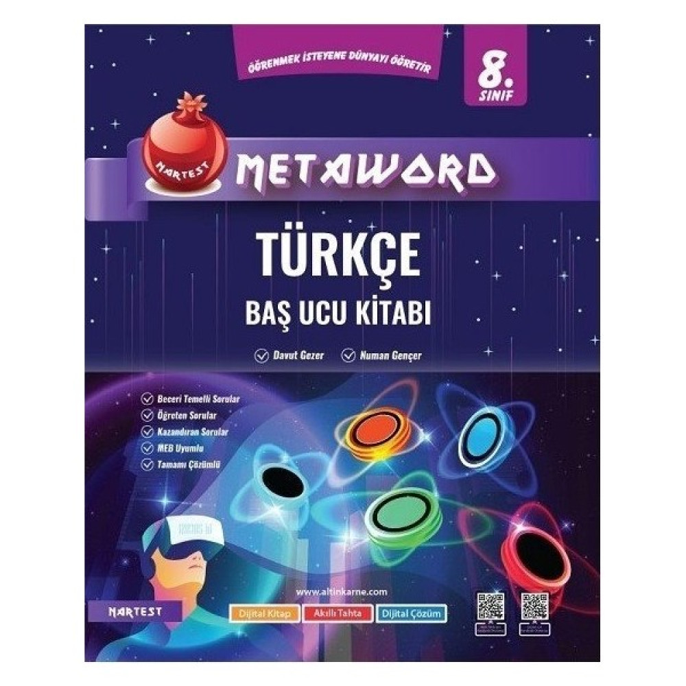 Nartest Yayınevi 8. Sınıf LGS Metaword Türkçe Baş Ucu Kitabı Kaynak Kitapları Fiyatı