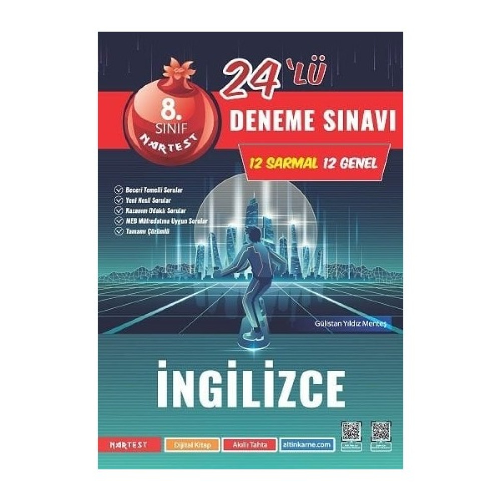 Nartest Yayınevi 8. Sınıf LGS Yeni Koyu Kapaklı Ingilizce 24 Deneme Kaynak Kitapları Fiyatı