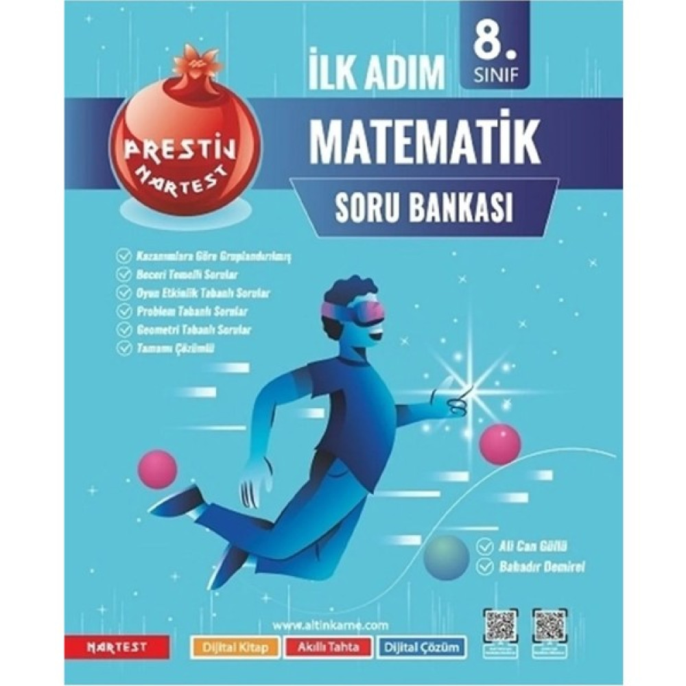Nartest Yayınevi 8. Sınıf Prestij İlk Adım Matematik Soru Bankası Kaynak Kitapları Fiyatı