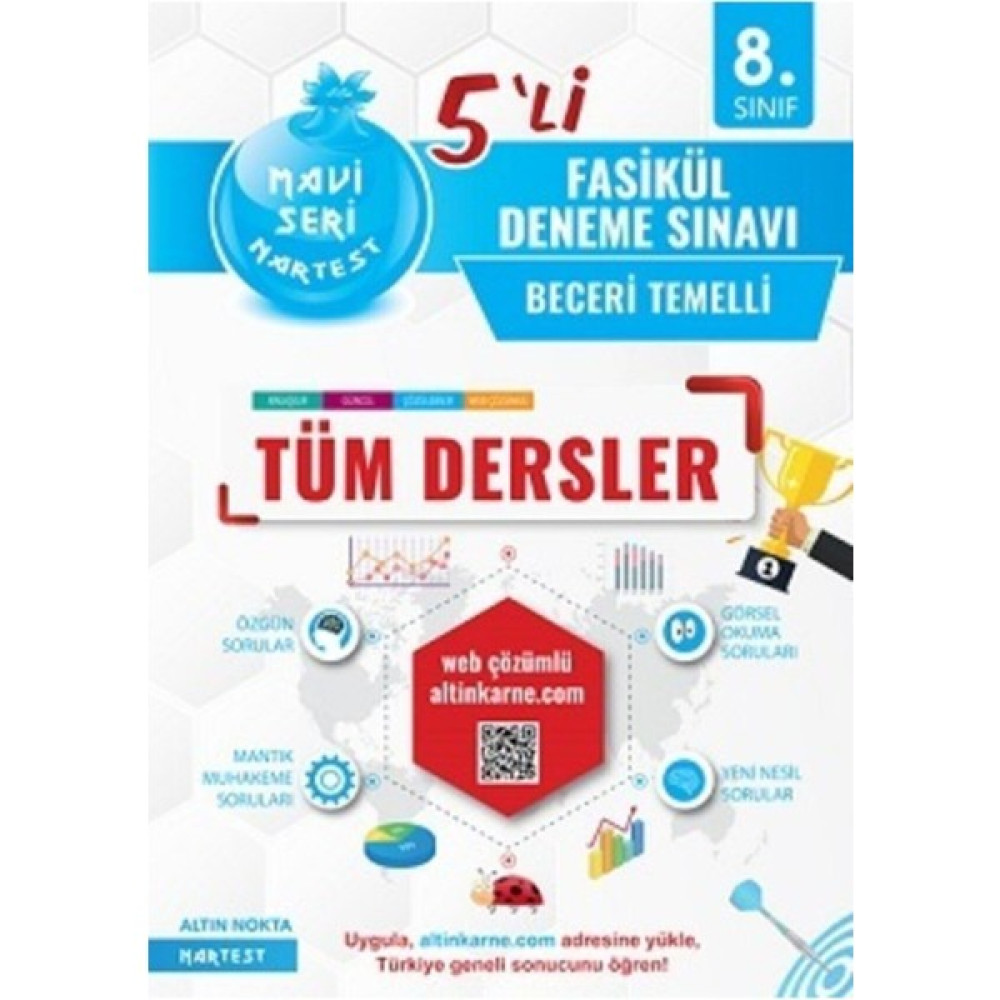 Nartest Yayınevi Nartest 8.sınıf Tüm Dersler 5'li Fasikül Deneme Kaynak Kitapları Fiyatı