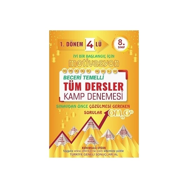 Nartest Yayınevi Omega 8. Sınıf 1. Dönem 4'lü Deneme Seti Diğer Fiyatı