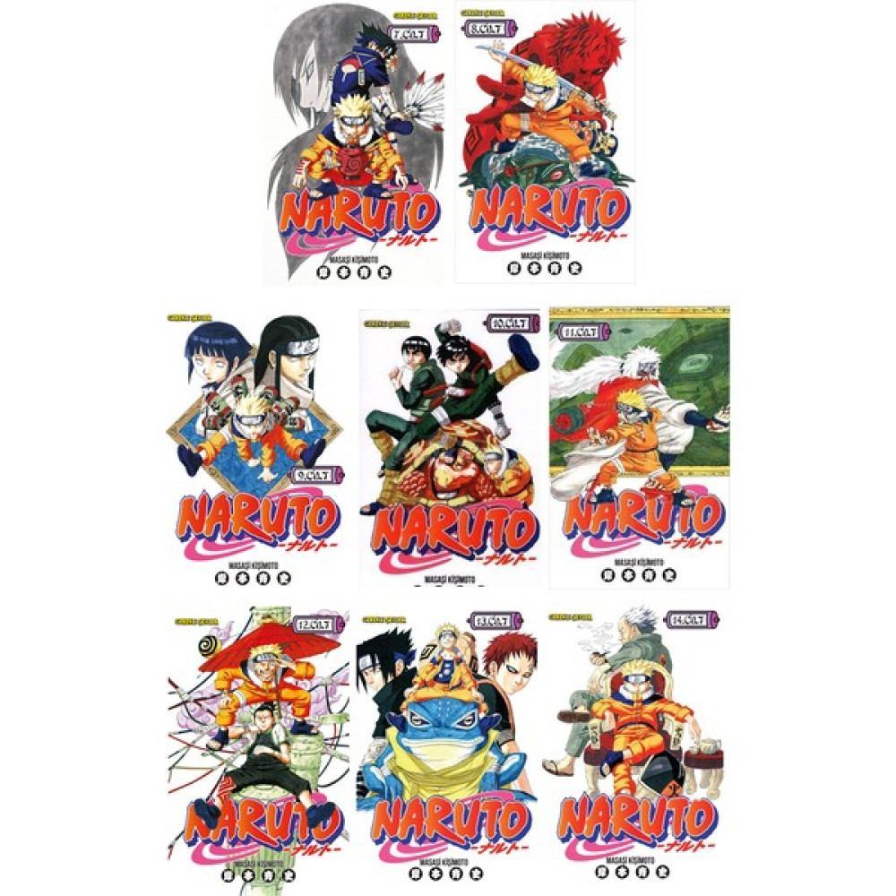 Naruto 7-8-9-10-11-12-13-14. Ciltler Manga Set - Masaşi Kişimoto Çizgi Roman Fiyatı