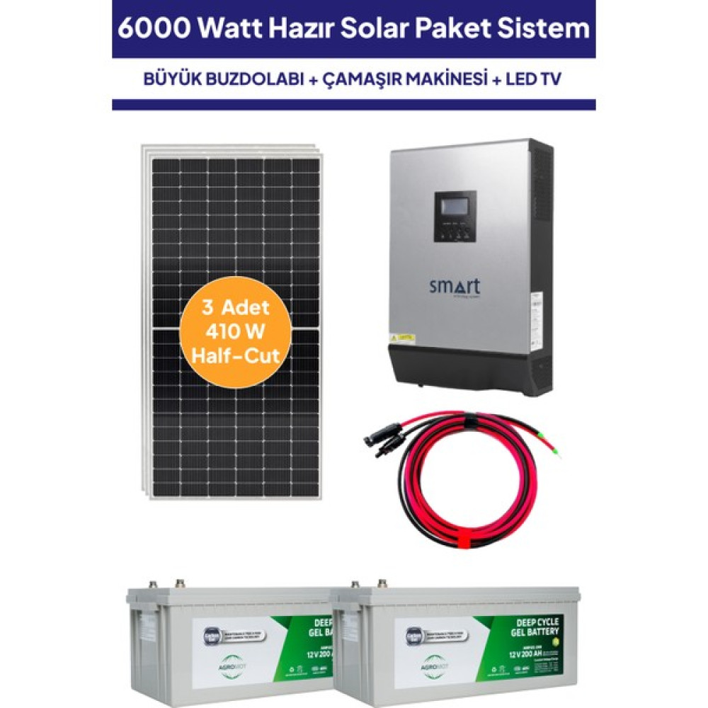 NASAENERJİ 6 Kw 6000 Watt Güneş Enerjisi Hazır Solar Paketi - Half Cut Güneş Panelli Dış Mekan & Bahçe Oyuncakları Fiyatı