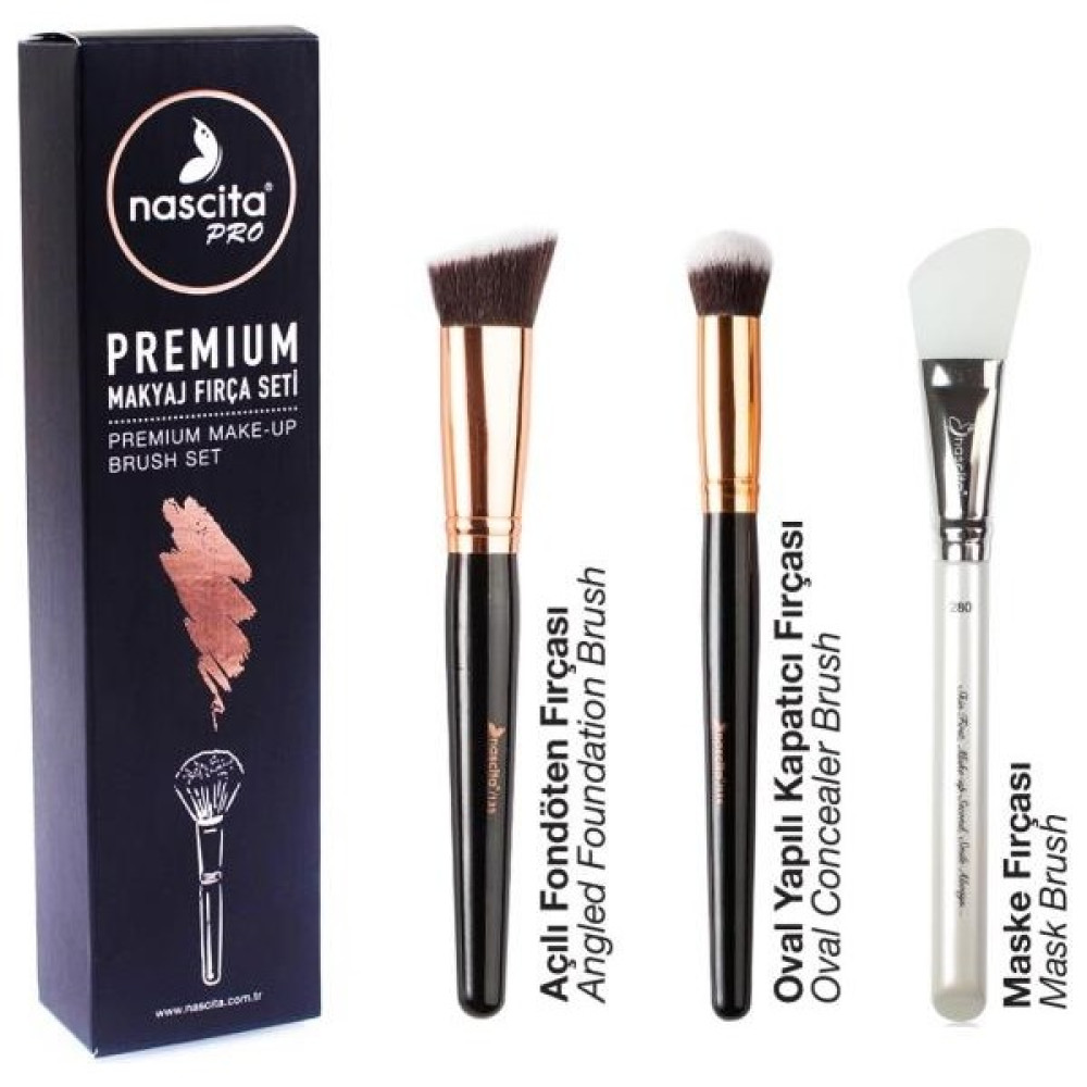 Nascita Premium 3'lü Yüz Fırça Seti Oto Boyaları Fiyatı