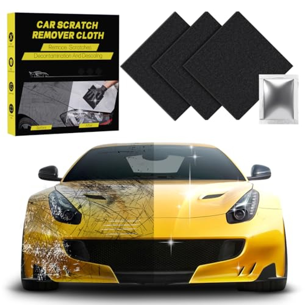 NASILOOP Upgrade Nano Sparkle Cloth Car Scratch Remover, 2025 New Nano Sparkle Cloth and Scratch Remover for Vehicles, Easily Repair Car Paint Scratch, Water Spots-Black Car Paints Fiyatı