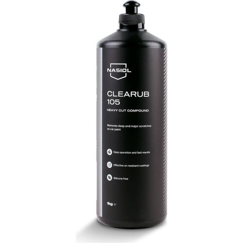 Nasiol CleaRub 105 Araç Kalın Çizik Giderici Pasta Cila-1 Kg-Boya Koruma Parlatma Wax, Detailing - 1 kg Oto Çizik Giderici Fiyatı