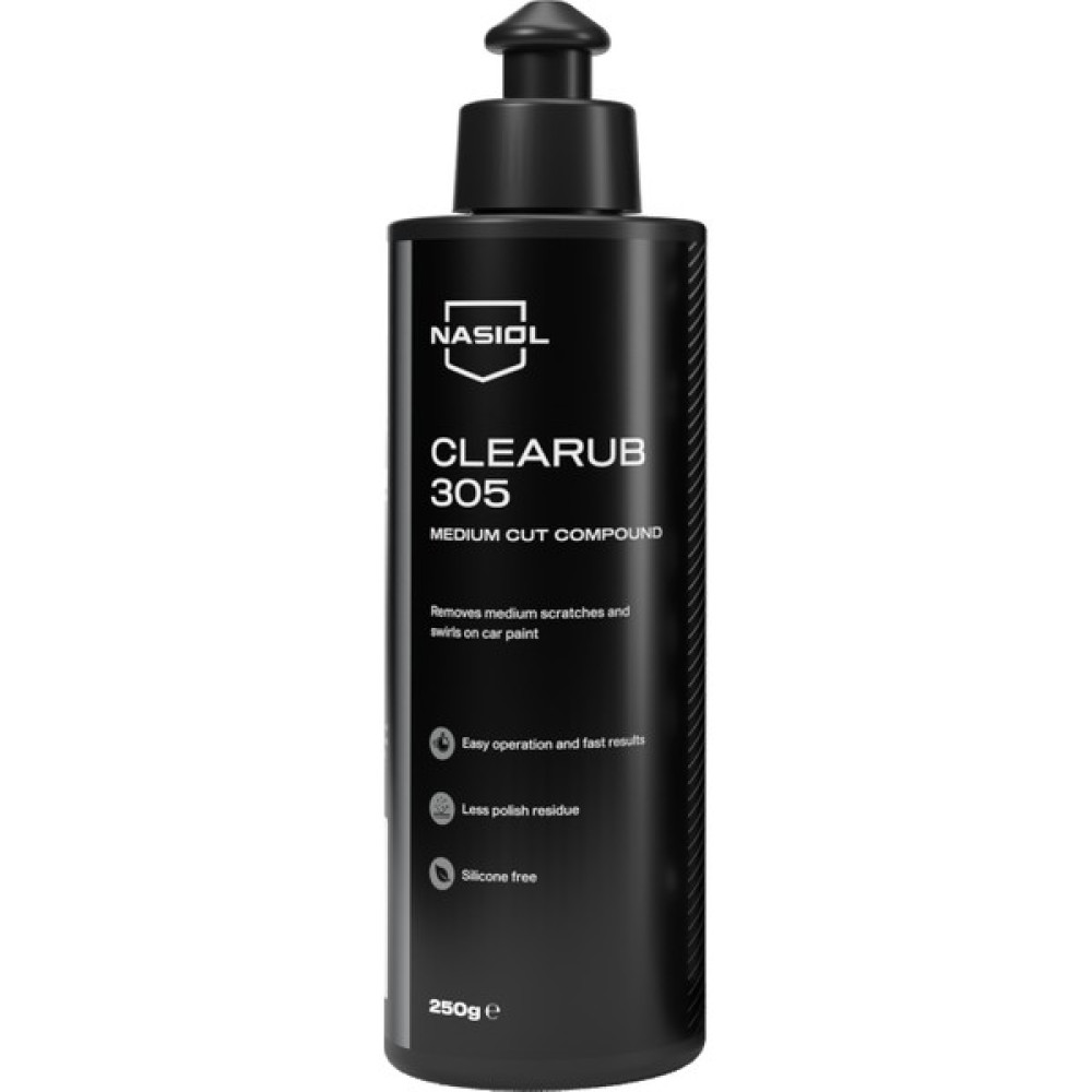 Nasiol Clearub 305 Araç Orta Çizik Giderici Pasta CILA-250 Gr-Boya Koruma Parlatma Wax, Detailing Oto Çizik Giderici Fiyatı