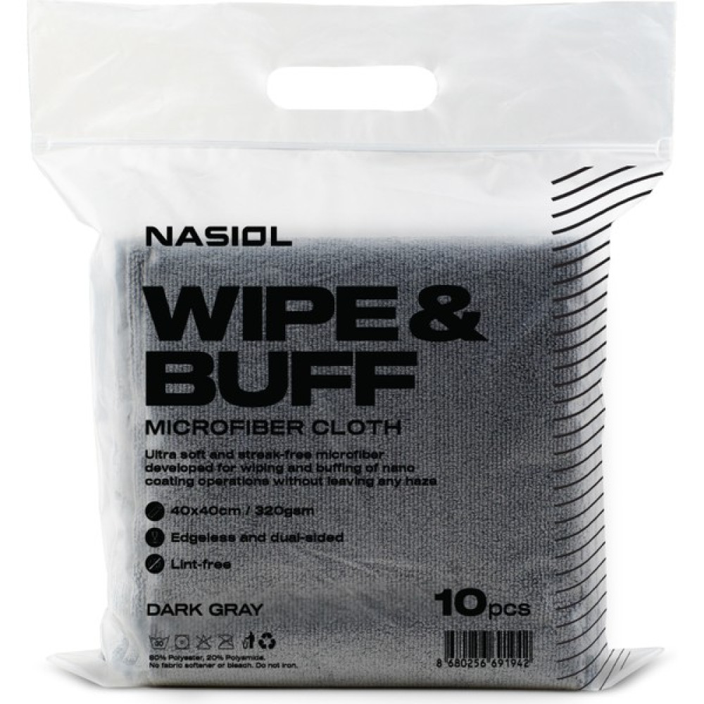 Nasiol Wipe&Buff Mikrofiber Seramik Kaplama Uygulama Bezi 10'lu Paket, Tüy Bırakmaz Detailing Bezi Oto Bakım Bezleri Fiyatı