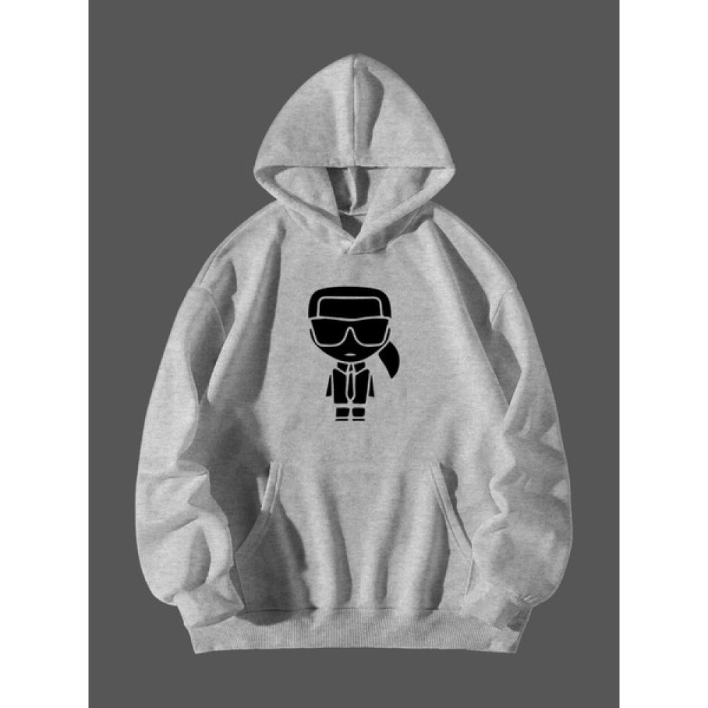 Natch Wear Gri Ön Crew Neck Baskılı Oversize Sweatshirt Erkek Sweatshirt Fiyatı