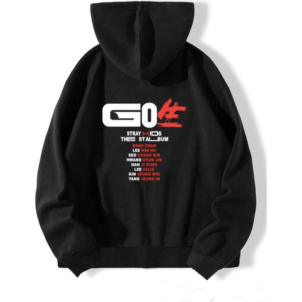 Natch Wear Siyah Arka Go Stray Kids Baskılı Oversize Sweatshirt Erkek Sweatshirt Fiyatı