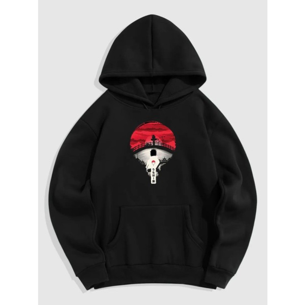 Natch Wear Siyah Ön Itashi Sasuke Baskılı Oversize Sweatshirt Erkek Sweatshirt Fiyatı