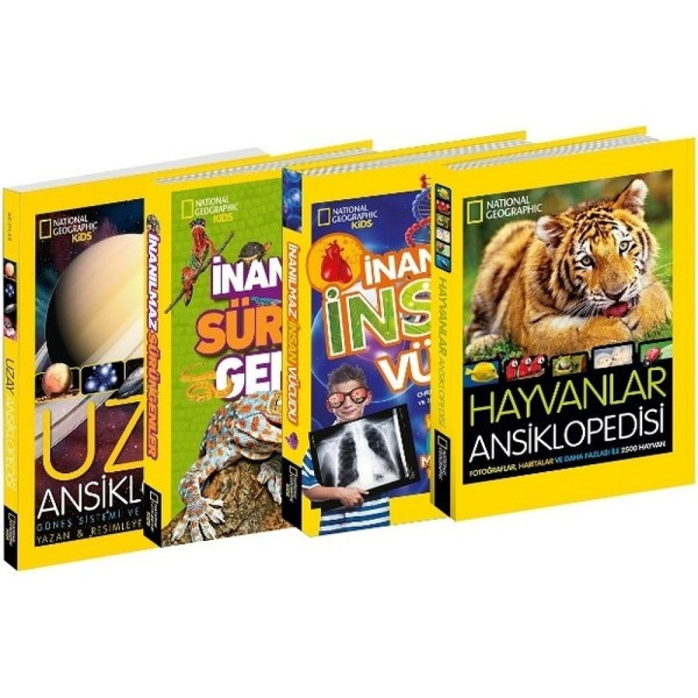 National Geographic Kids Ansiklopedi Seti - 4 Kitap Bilim & Teknik Fiyatı