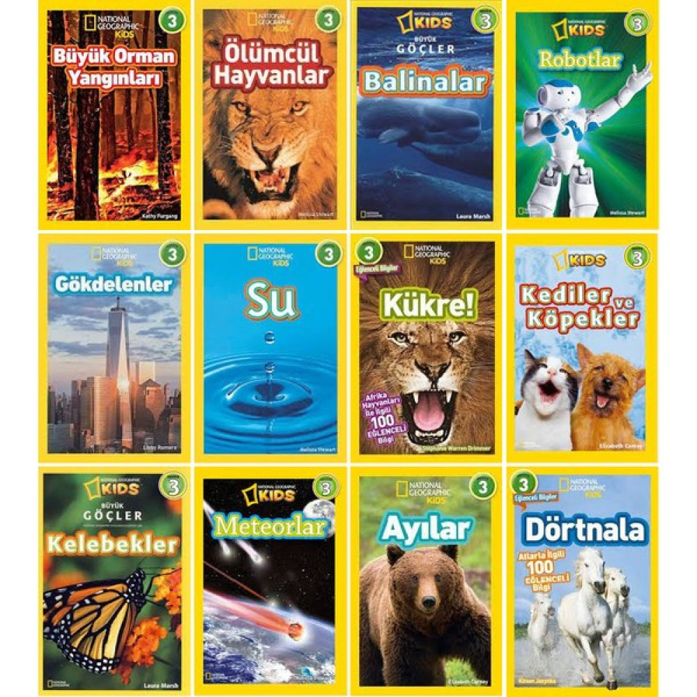 National Geographic Kids Seviye 3 Seti 12 Kitap (Akıcı Olarak Okuyan Çocuklar Için) Bilim & Teknik Fiyatı