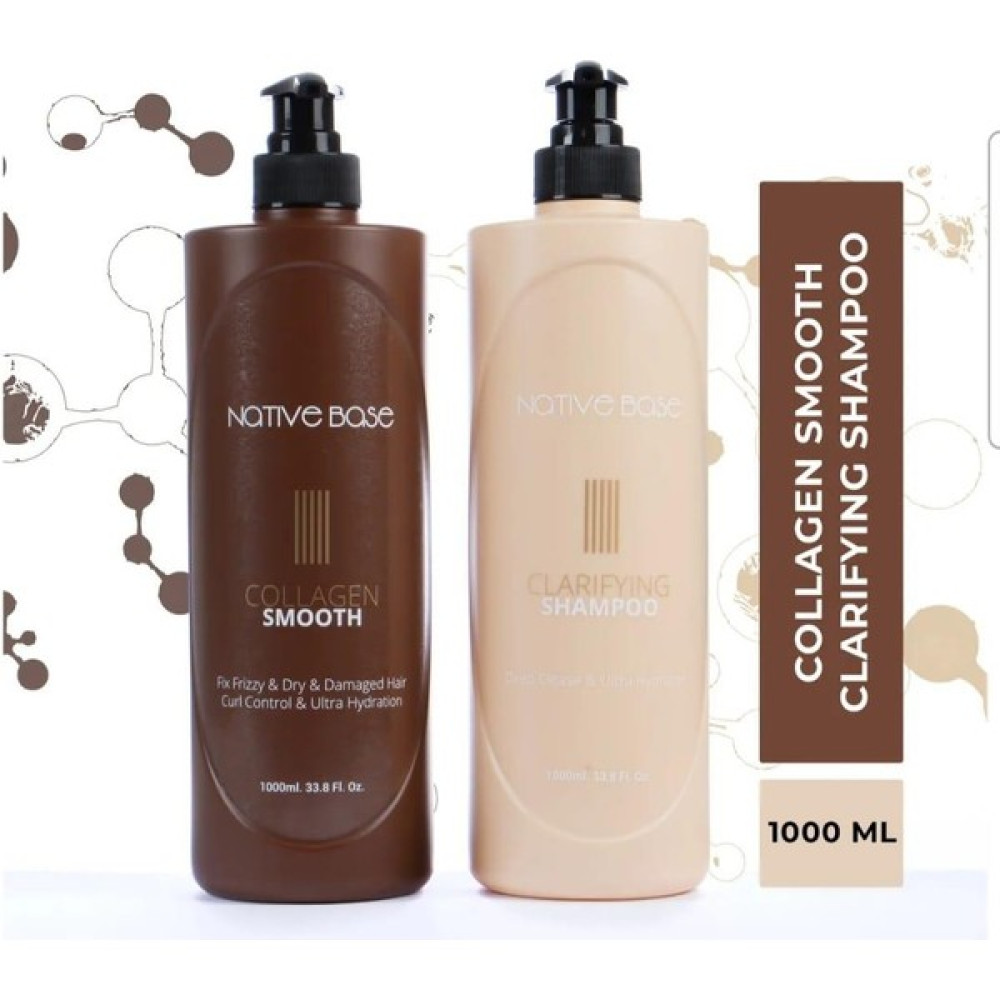 Native Base Profesyonel Saç Düzleştirici-Collagen Smooth Set 1000 ml Saç Bakım Maskeleri & Serumlar & Spreyler Fiyatı