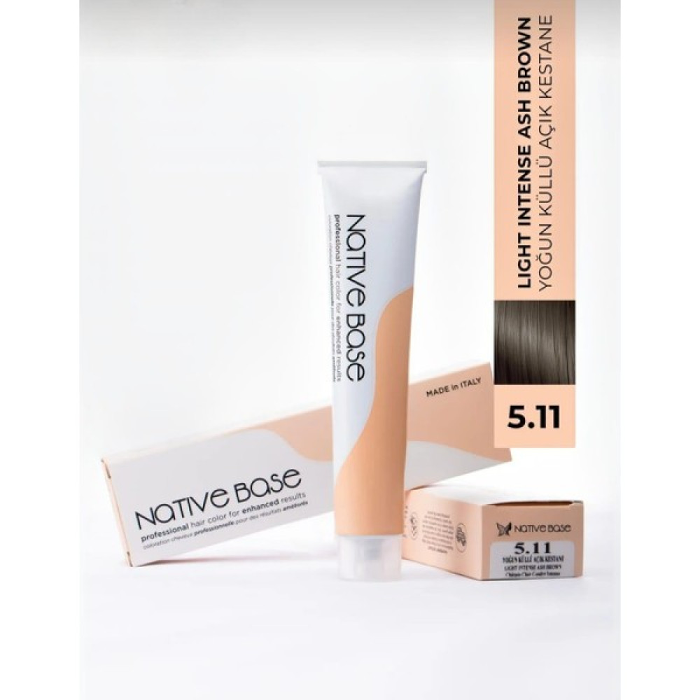 Native Base Saç Boyası 5.11 Yoğun Küllü Açık Kestane 100 ml Oto Boyaları Fiyatı