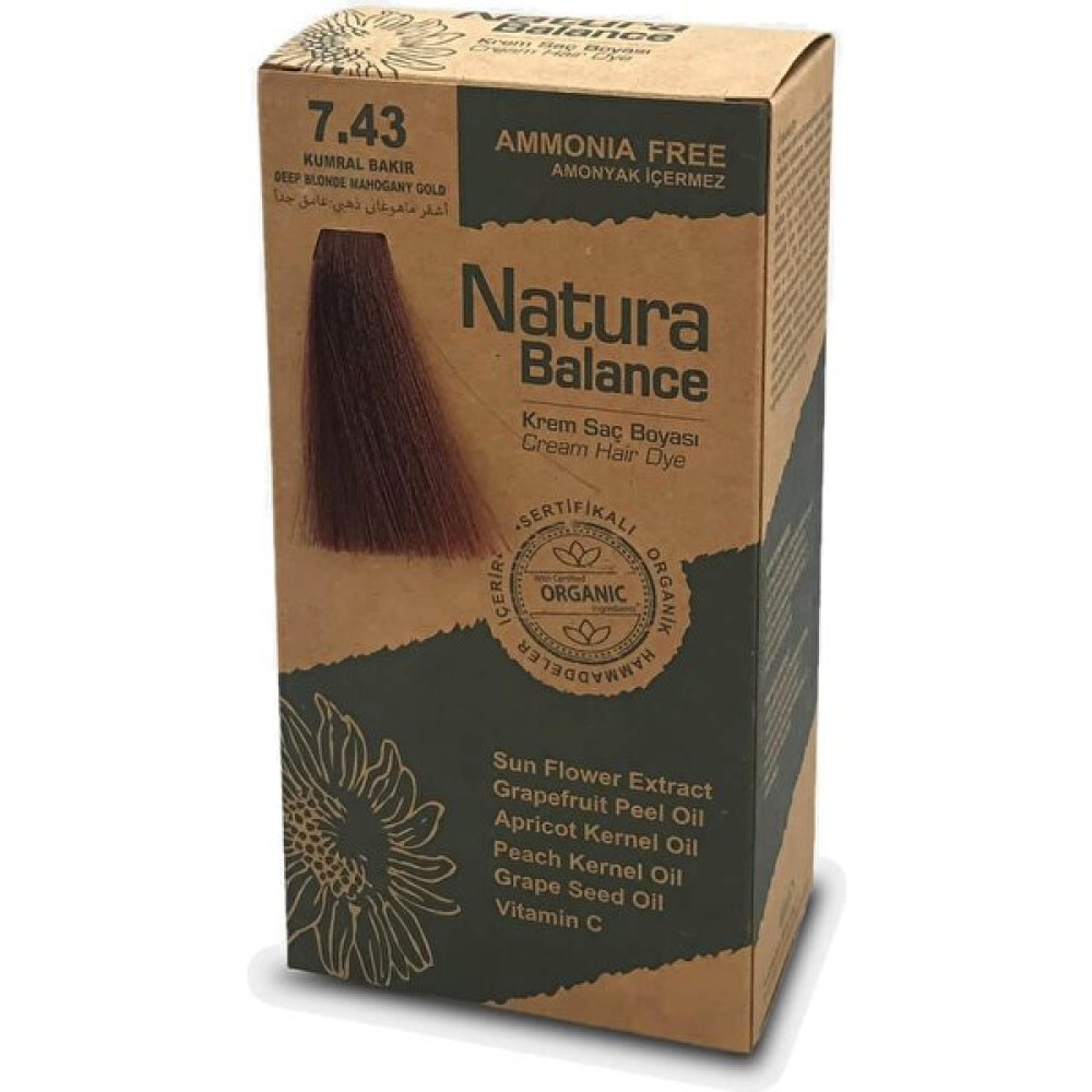 Natura Balance Krem Saç Boyası Kumral Bakır 7.43 Saç Boyası Fiyatı