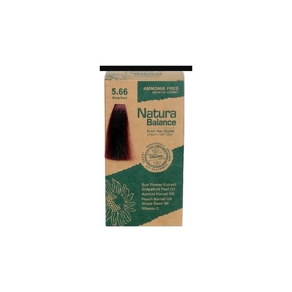 Natura Balance Organıc Saç Boyası 5,66 Şarap Kızılı Saç Boyası Fiyatı