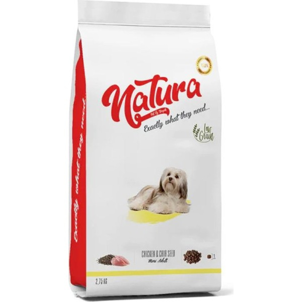 Natura Pet Natura Tavuk Etli ve Chia Tohumlu Küçük Irk Köpek Maması 2.75 kg Evcil Hayvan Ürünleri Fiyatı