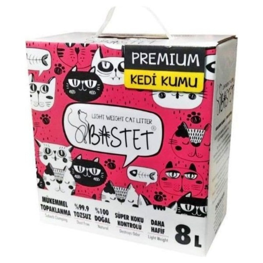 Natural Bastet Topaklanan Premium Doğal Kedi Kumu 8 Litre - Farmapets Evcil Hayvan Ürünleri Fiyatı