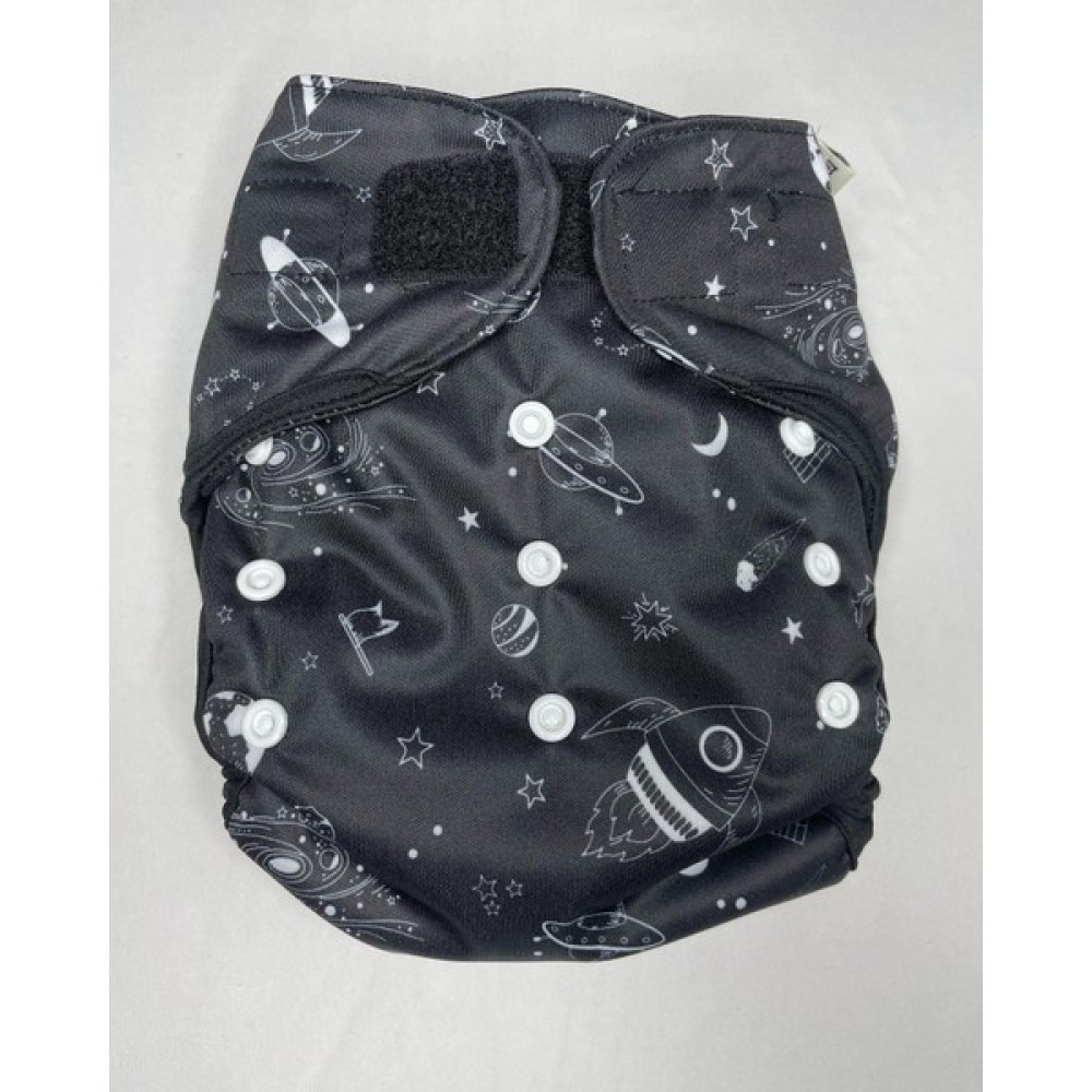 Natural Bebe Yıkanabilir Bebek Bezi Tek Beden Cover Dış Bez Uzay Desen - Standart Bebek Bezi Fiyatı