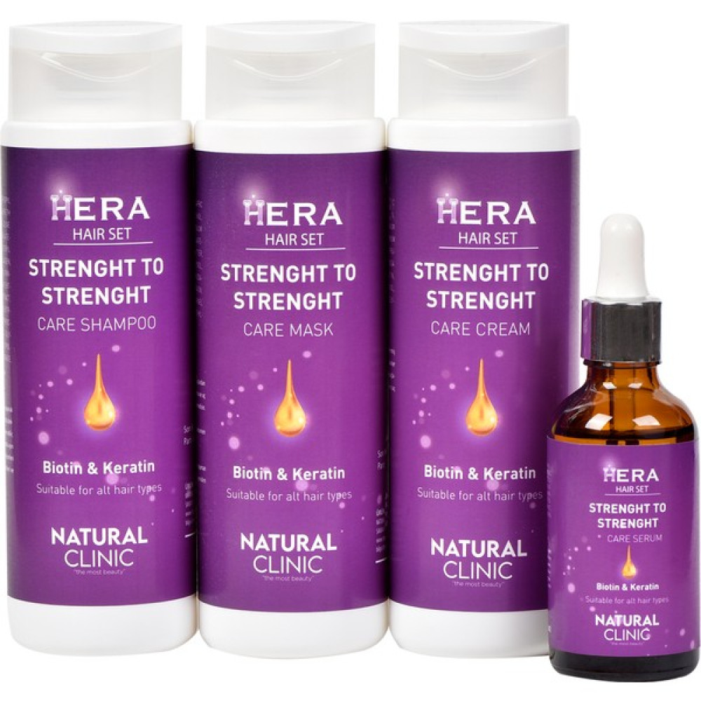 Natural Clinic Hera Haır 4'Lü Saç Bakım Seti Bıotın + Keratın Oto Boyaları Fiyatı