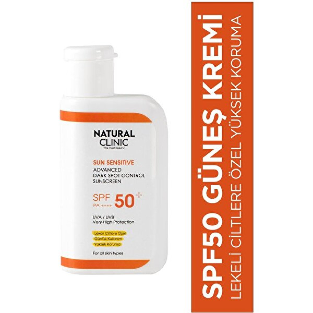 Natural Clinic Leke Karşıtı Spf 50+ Tüm Ciltler Için Yüksek Korumalı Nemlendirici Güneş kremi 50 ml Güneş Kremleri ve Losyonları Fiyatı