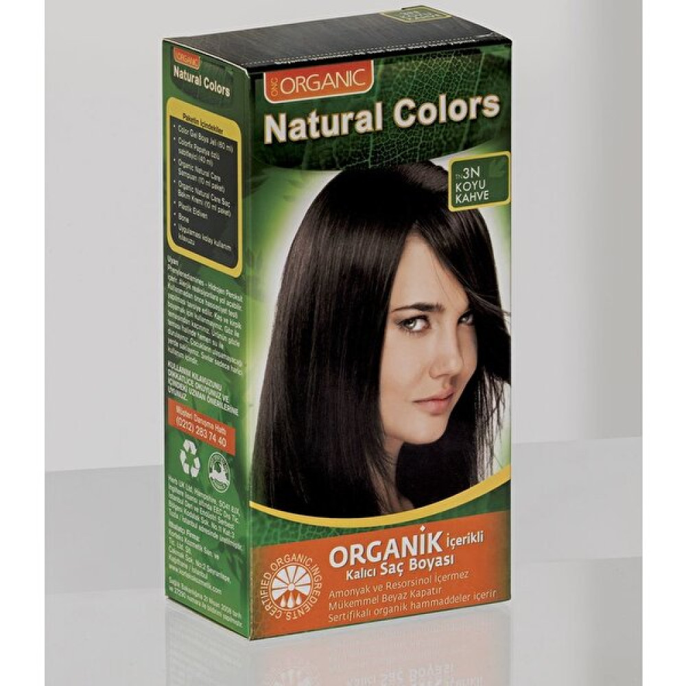 Natural Colors 3n Koyu Kahve Organik Saç Boyası Saç Boyası Fiyatı