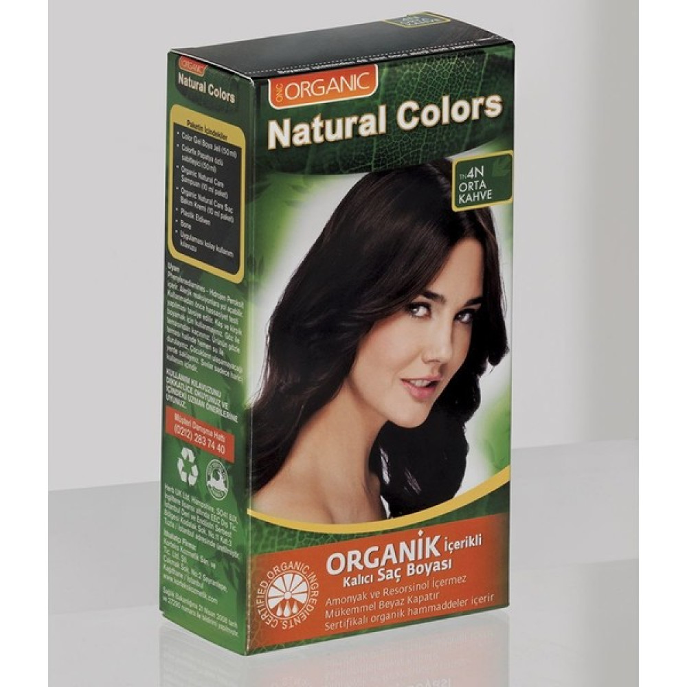 Natural Colors 4n Orta Kahve Organik Saç Boyası Saç Boyası Fiyatı