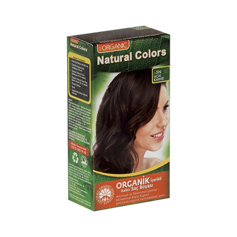 Natural Colors 5n Açık Kahve Organik Saç Boyası Saç Boyası Fiyatı