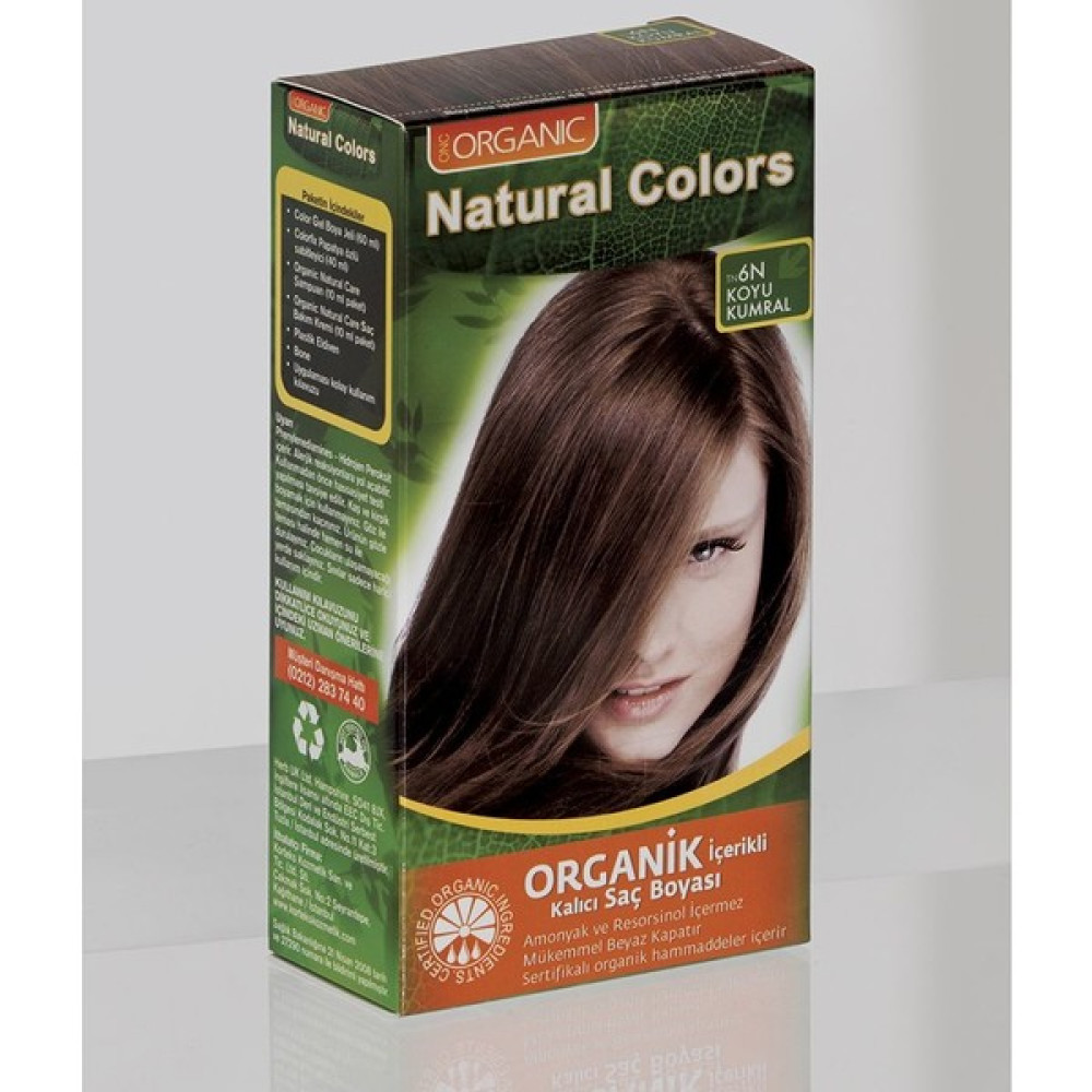 Natural Colors 6n Koyu Kumral Organik Saç Boyası Saç Boyası Fiyatı