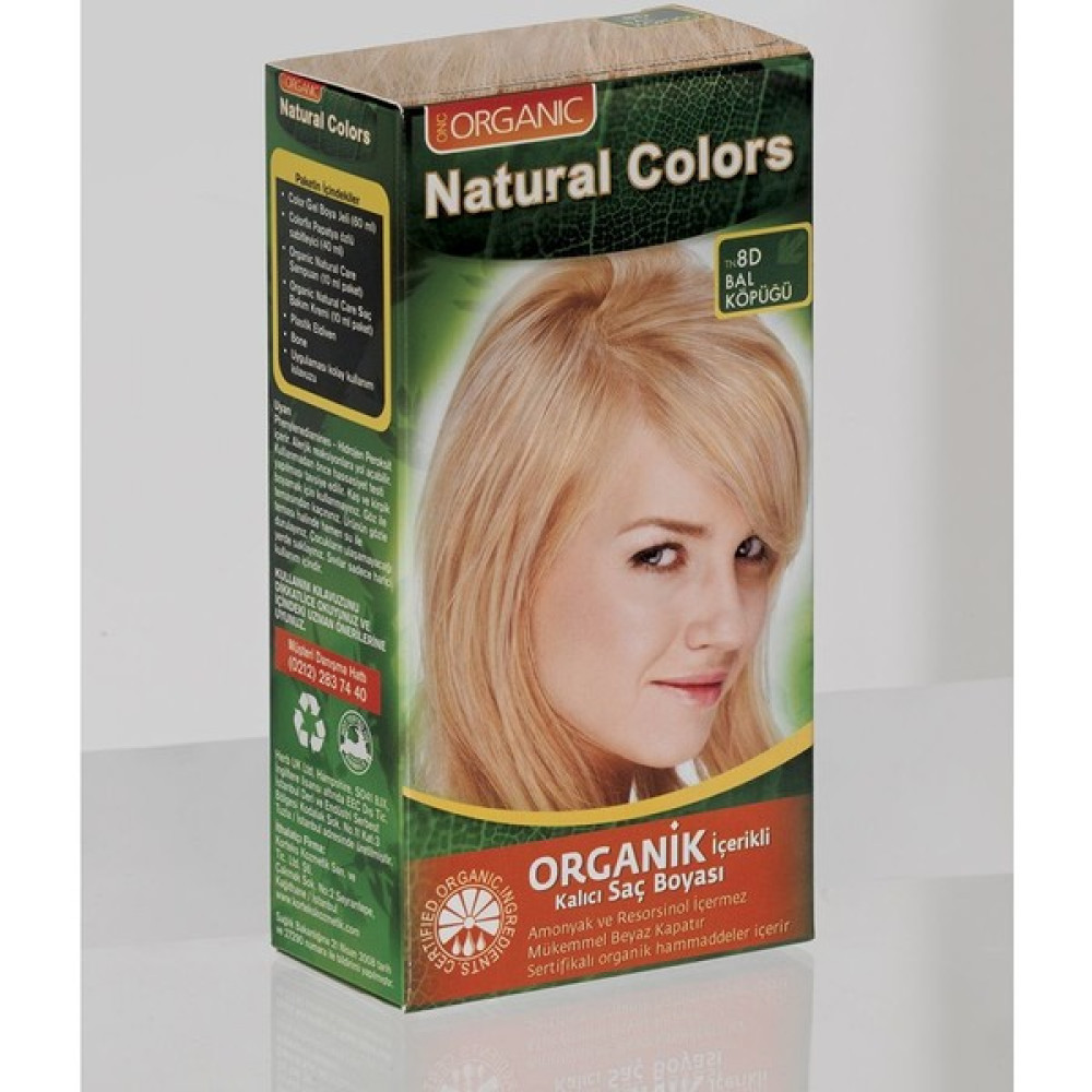 Natural Colors 8d Bal Köpüğü Organik Saç Boyası Saç Boyası Fiyatı