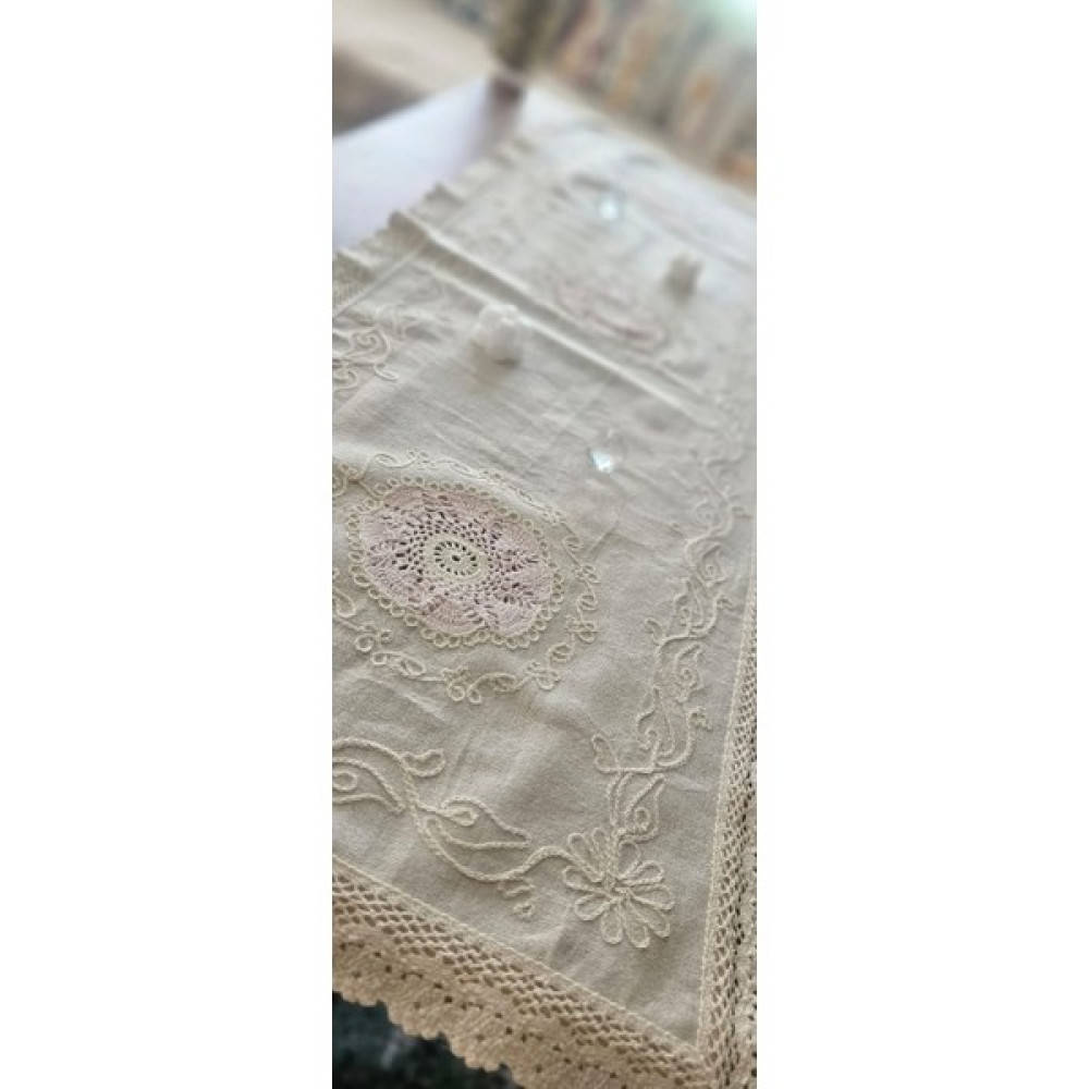 Natural Life Conceptpudra Runner - Pudra - 125 x 45 cm Masa Örtüsü Fiyatı