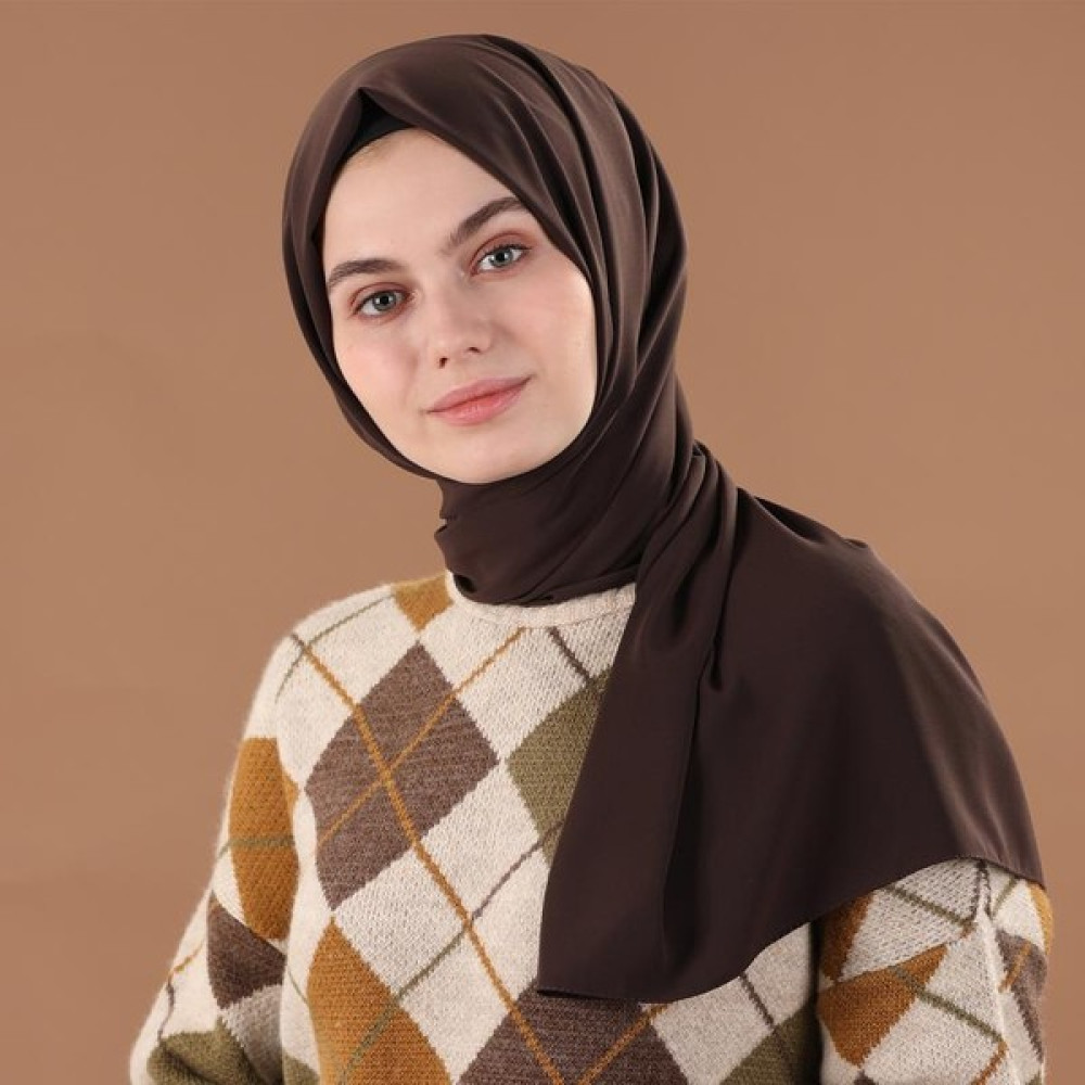 Natural Scarf Medine Ipeği Serisi - Acı Kahve Eşarp Fiyatı