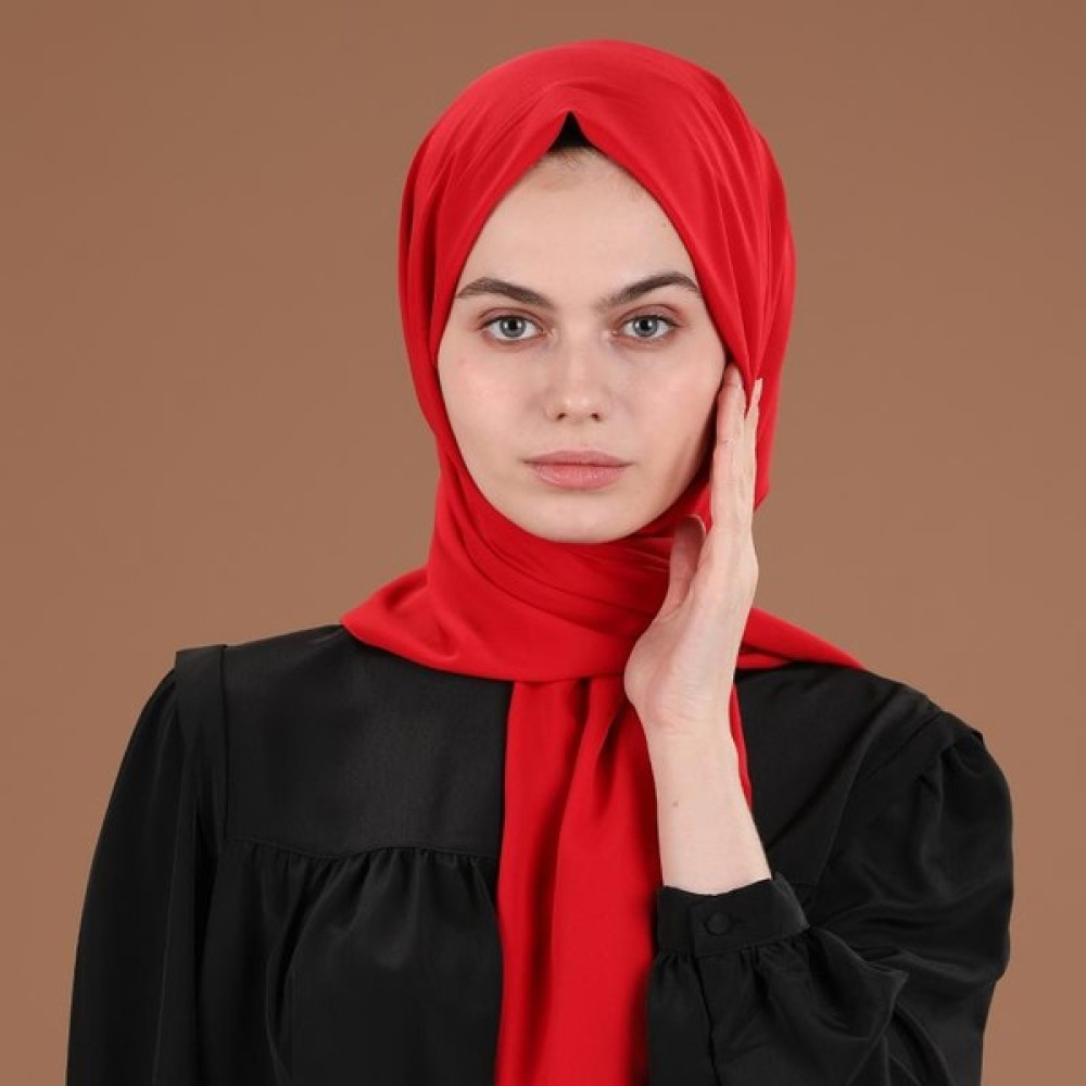 Natural Scarf Medine Ipeği Serisi - Kırmızı Eşarp Fiyatı