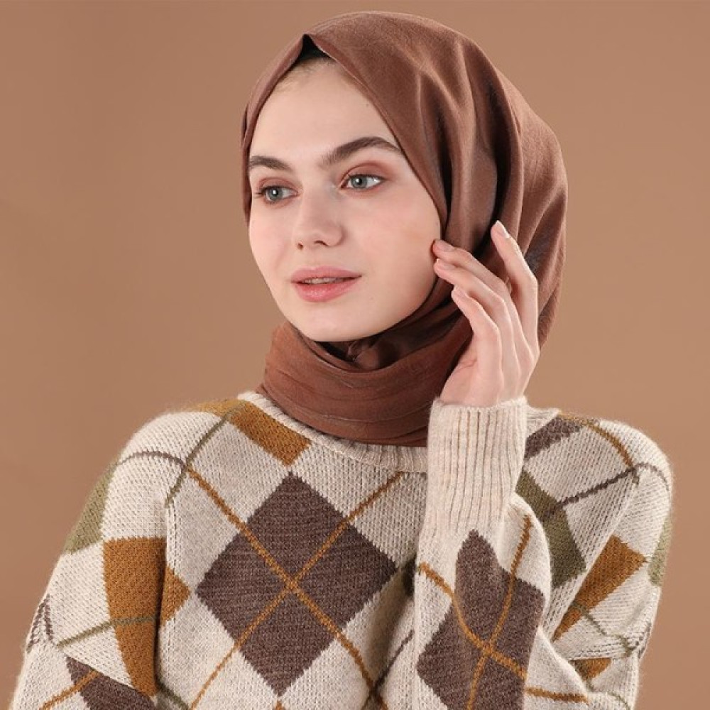 Natural Scarf Nubuk Serisi - Sütlü Kahve Eşarp Fiyatı