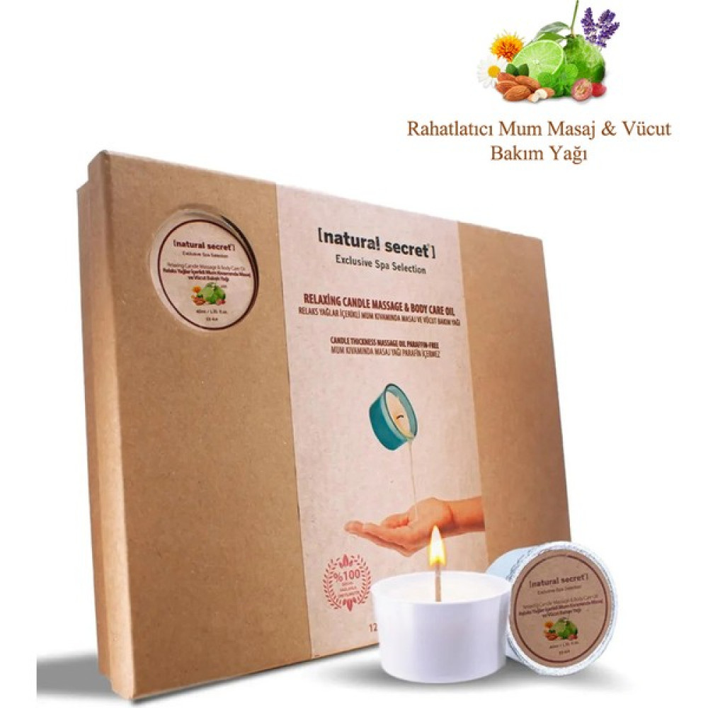 Natural Secret Rahatlatıcı Mum Masaj & Vücut Bakım Yağı 12X40 ml Oto Boyaları Fiyatı