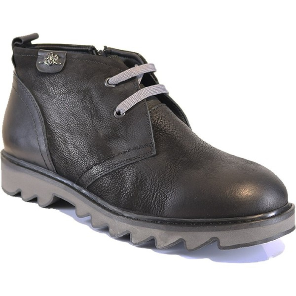 Natural Shoes Erkek Deri Gri Bağcıklı Tırtıklı Taban Siyah Bot Erkek Klasik Ayakkabılar Fiyatı