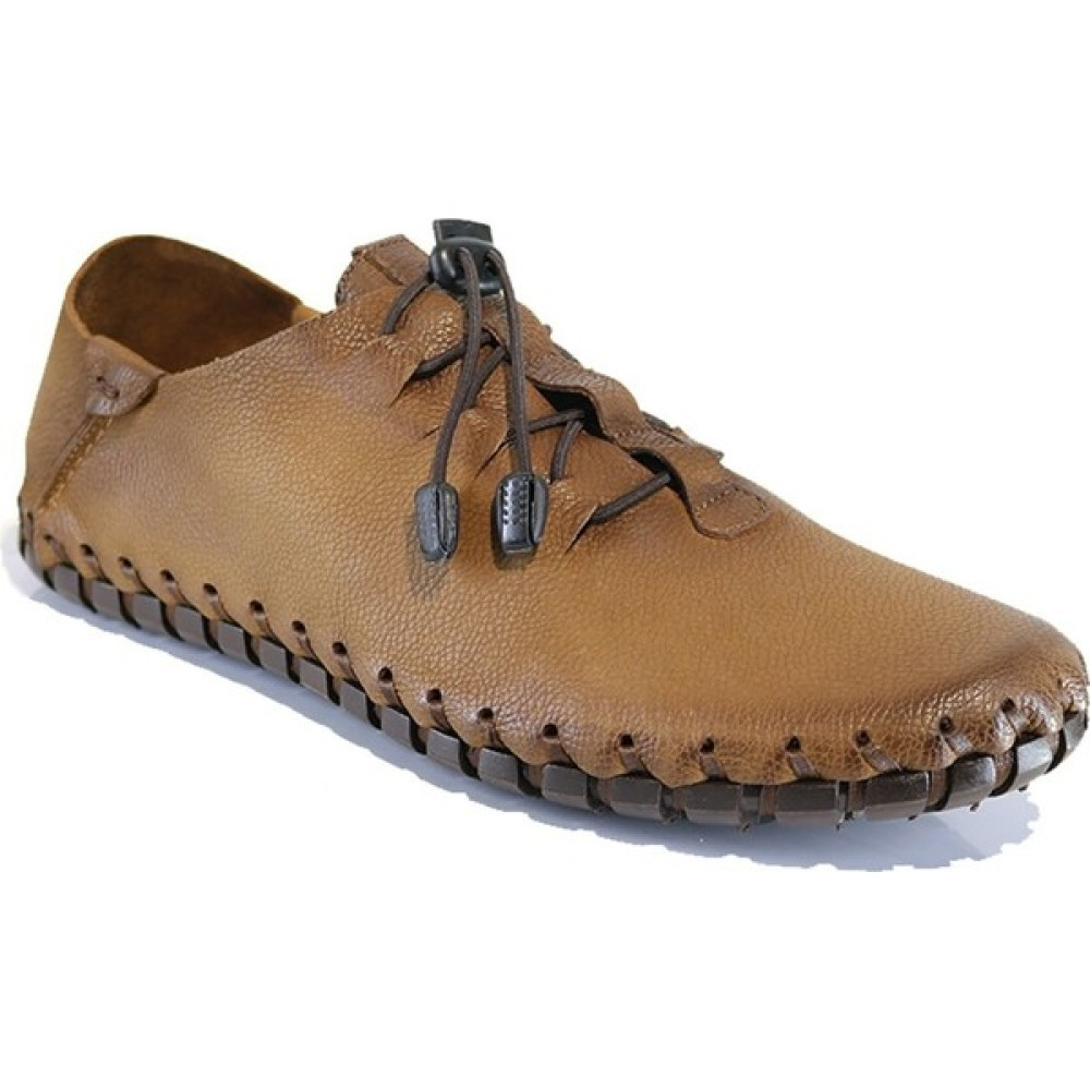 Natural Shoes Erkek Deri Lastik Bağcıklı Tabana Dikişli Taba Nubuk Günlük Ayakkabı Erkek Günlük Ayakkabıları Fiyatı
