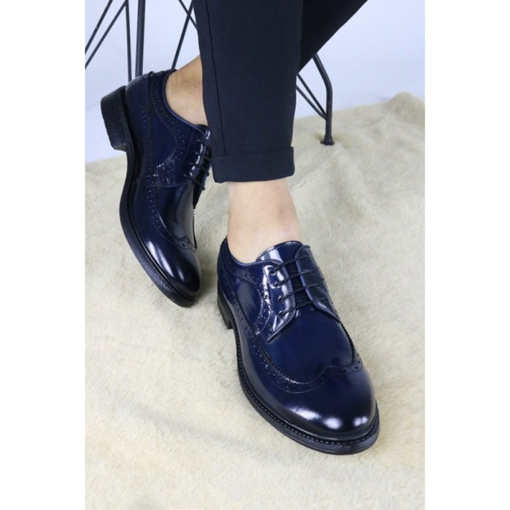 Natural Shoes Erkek Lacivert Açma Deri Klasik Ayakkabı Erkek Klasik Ayakkabılar Fiyatı