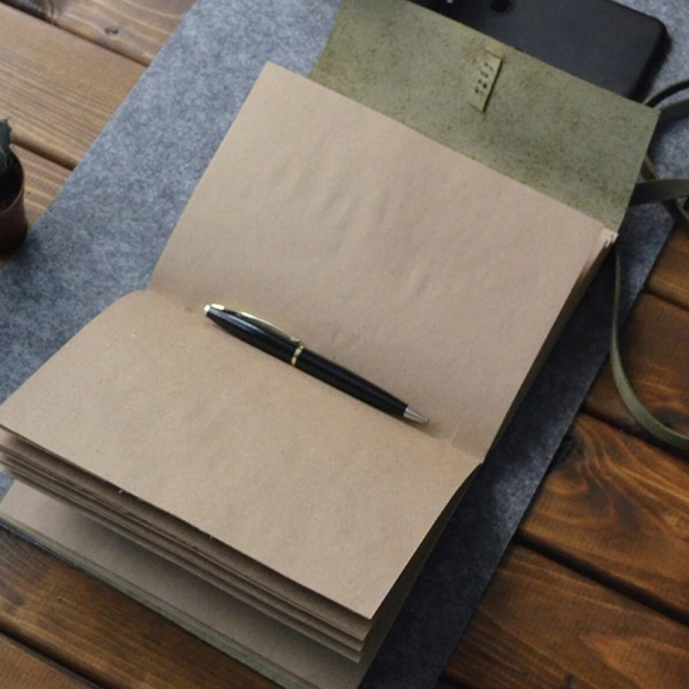 Naturalcraft Deri Defter - Hediyelik Hakiki Anı Defteri - Haki Defter Fiyatı