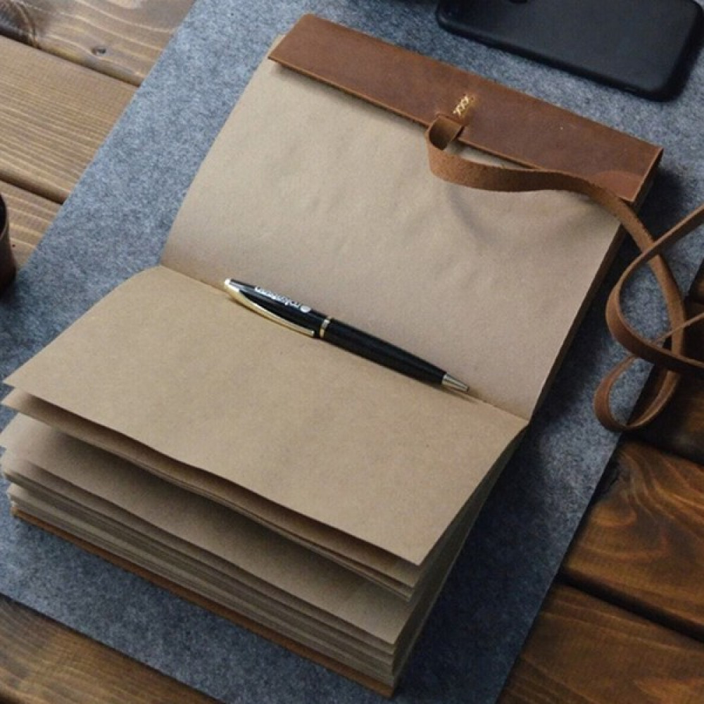 Naturalcraft Deri Defter - Hediyelik Hakiki Anı Defteri - Tarçın Defter Fiyatı