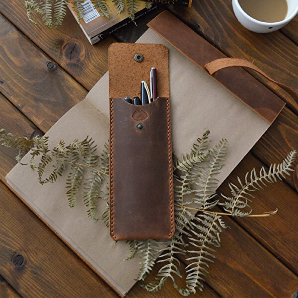 Naturalcraft Deri Kalemlik - El Yapımı Deri Kalemlik - Tarçın Kalemlik Fiyatı