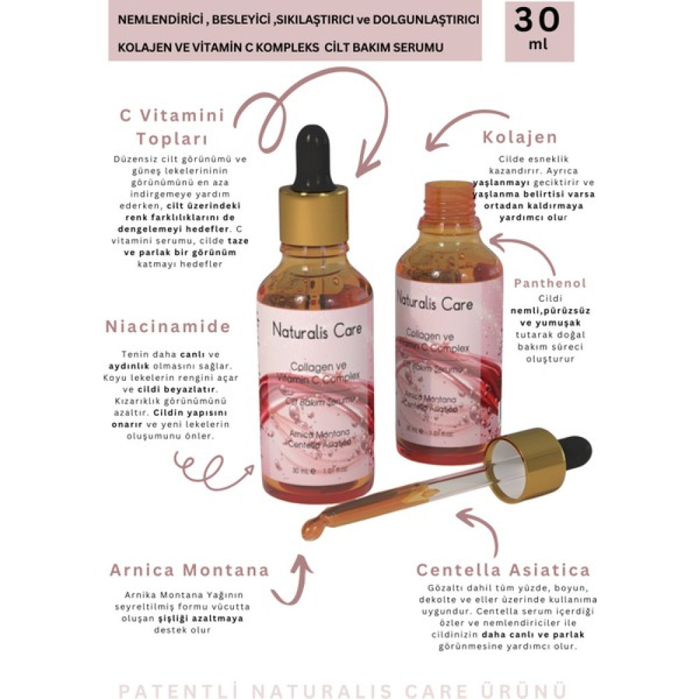 Naturalis Collagen ve Vitamin C Complex Cilt Bakım Serumu 30 ml Cilt ve Yüz Bakımı Fiyatı