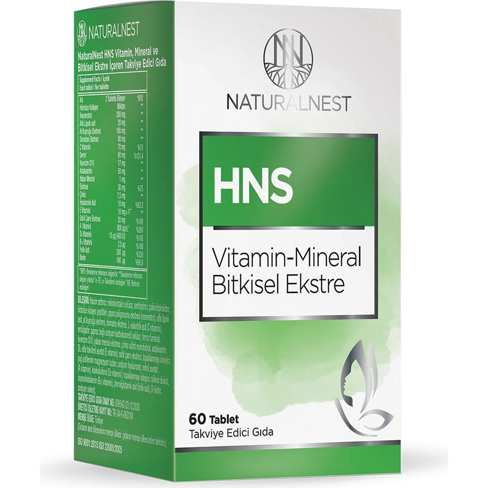 Naturalnest Hns Vitamin-Mineral Bitkisel Ekstre 60 Tablet Diğer Fiyatı