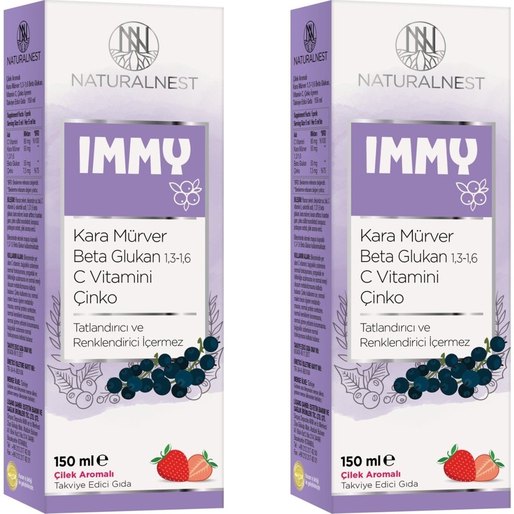 Naturalnest Immy Kara Mürver 1,3 1,6 Beta Glukan Vitamin C Çinko Içeren Şurup 2 Kutu Diğer Fiyatı
