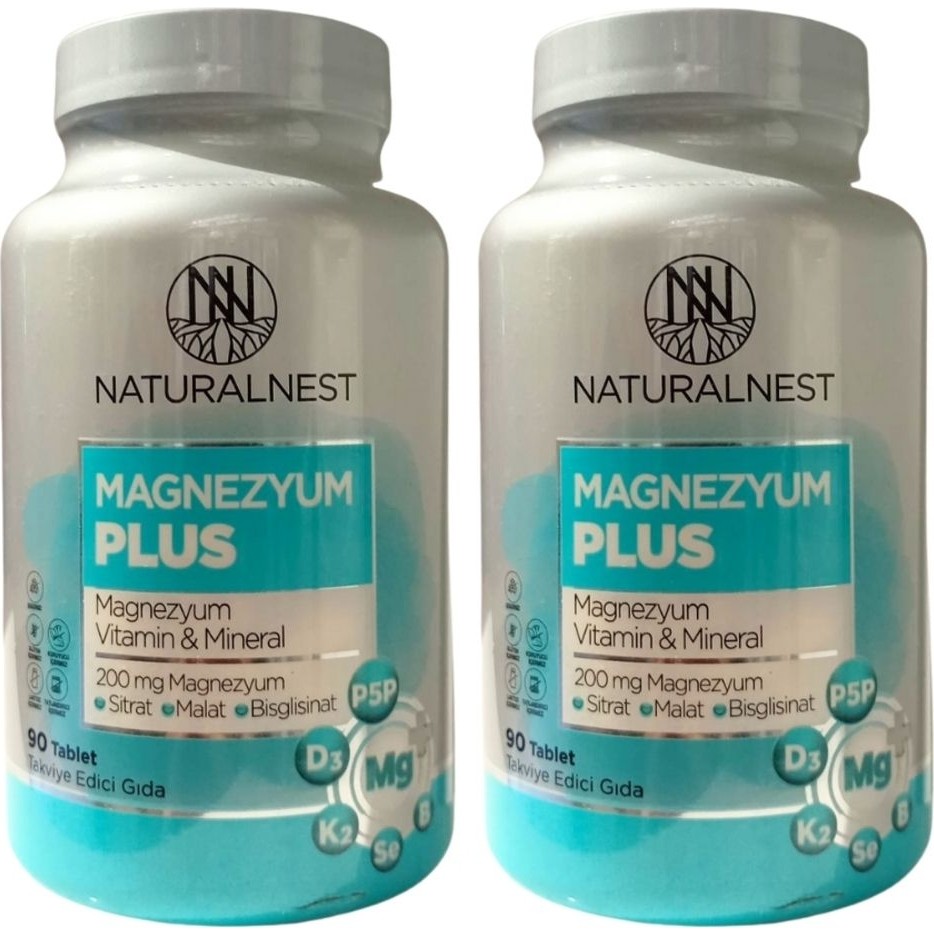 Naturalnest Magnezyum Plus 90 Tablet (2 Adet) - Aromasız Diğer Fiyatı